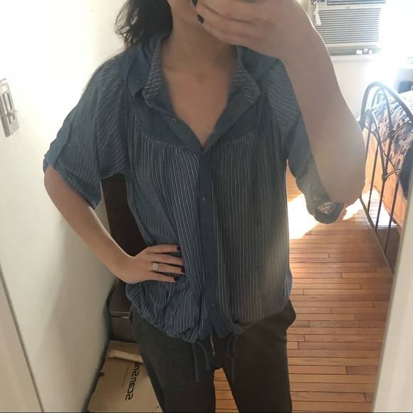 Free People Button Down Top Size S - Picture 4 of 4